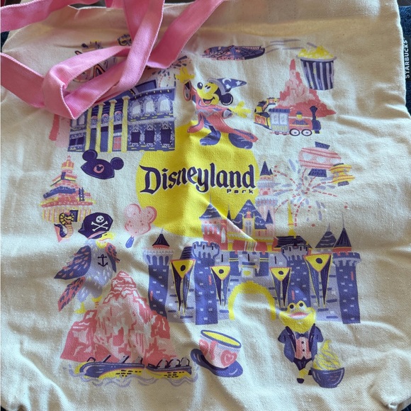 Disney Handbags - Starbucks x Disneyland 2024 Discovery Series Canvas Tote Bag 16"x16"x4.25"